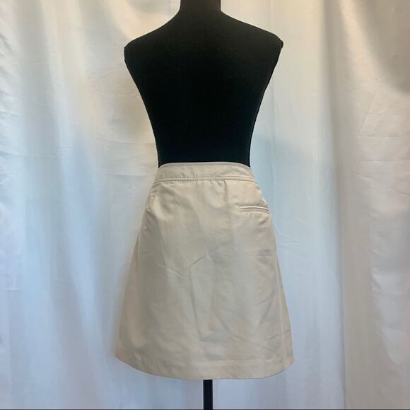 IZOD Golf beige tan brown skirt Sz 6 tennis - Picture 3 of 10